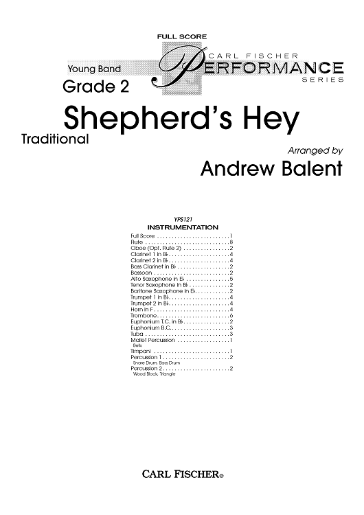 Shepherd’s Hey - Score