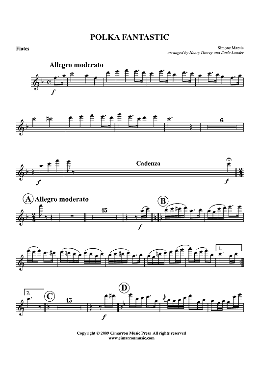 Polka Fantastic - Flutes