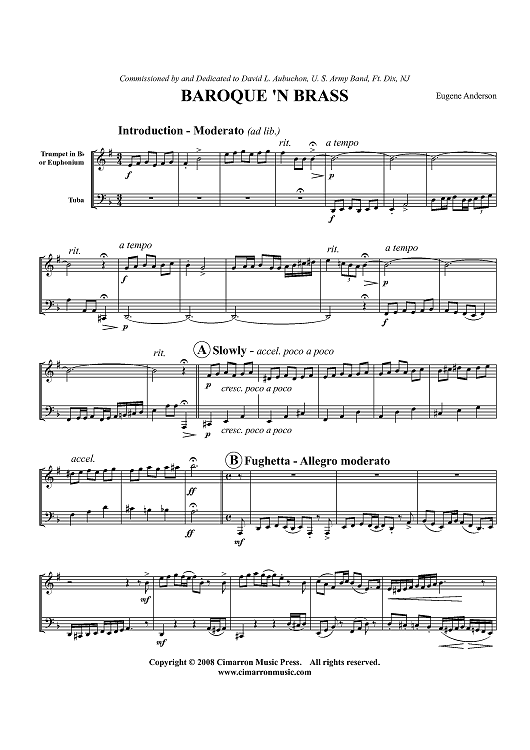 Baroque 'n Brass - Score