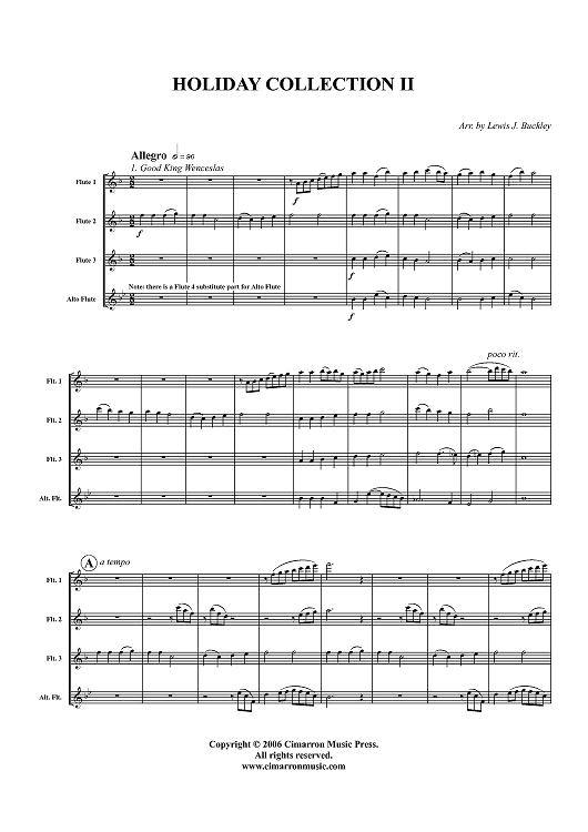 Holiday Collection II - Score