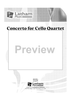 Concerto for Cello Quartet - Score