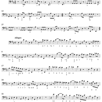 Quartet in D major - Cello/Bassoon 2