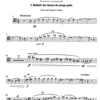 Trois Poèmes de la Renaissance - Cello