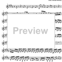 Three Part Sinfonia No.12 BWV 798 A Major - Bass Clarinet