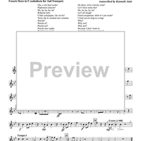 Ola, o che bon eccho! - Choir 1, Horn in F (subst. for Tpt. 2)