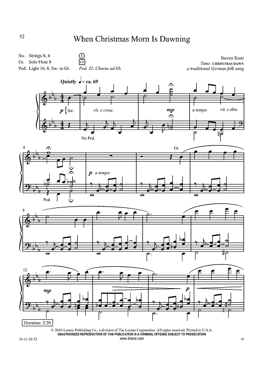 When Christmas Morn Is Dawning