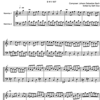 Suite  2 a minor BWV 807 - Score