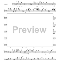 Two Madrigals, Vol. 10 - from Morley's "First Book of Madrigals to 4 Voices" (1594) - Trombone 2