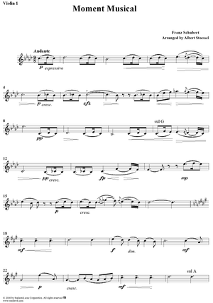 Moment Musical - Violin 1