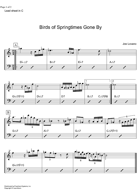 Birds of Springtimes Gone By - C Instruments