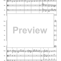 Overture and Bourrée from Il Pastor Fido - Score