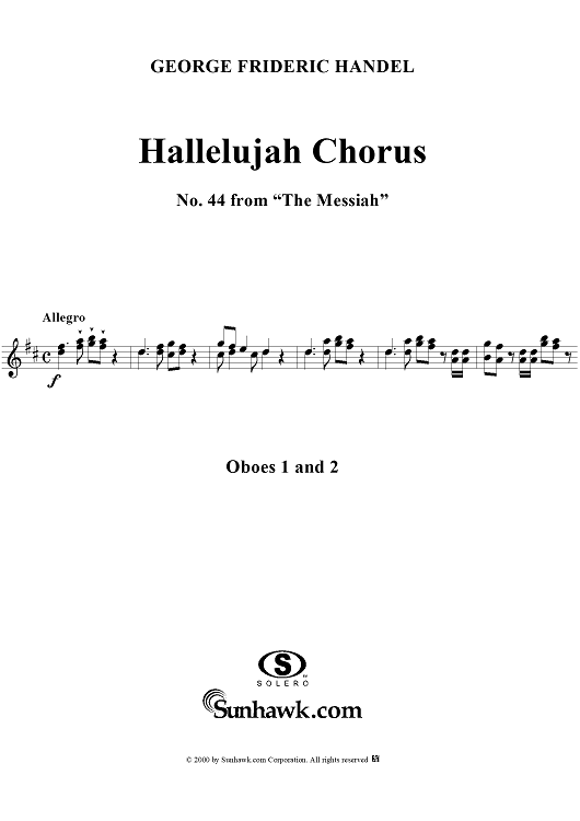 Hallelujah Chorus - Oboes
