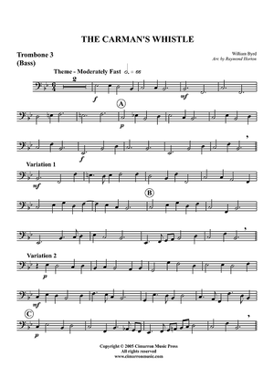 The Carman's Whistle - Trombone 3 (Bass)