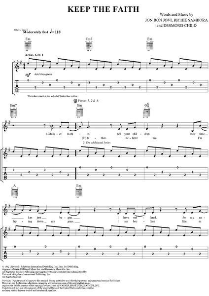 Keep the Faith (Acoustic)
