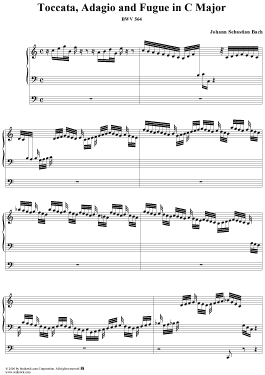 Toccata, Adagio and Fugue in C major (BWV564)