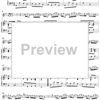 Flute Sonata in G Major, Op. 2, No. 4 - Piano Score