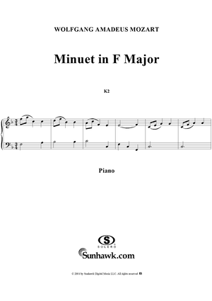 Minuet  in F Major, K2