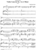 Violin Concerto No. 1 in A Minor, Op.20 - Piano Score