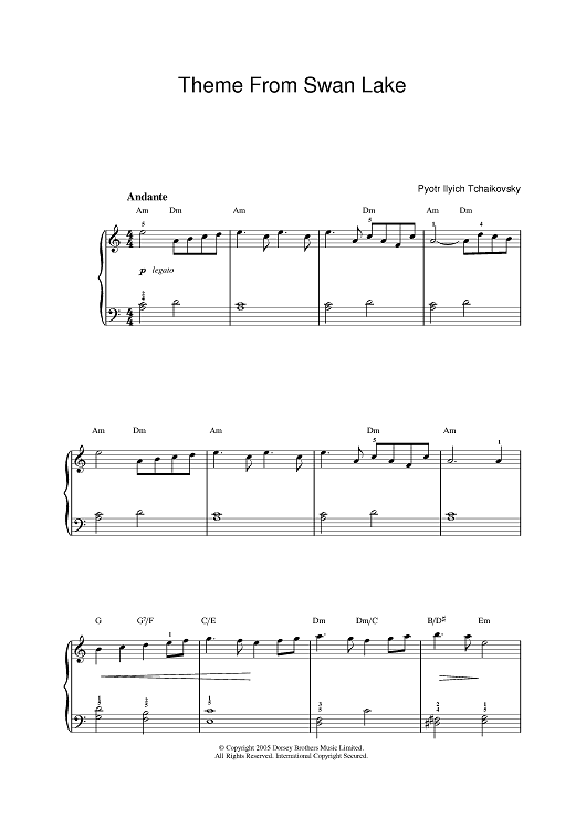 Theme from Swan Lake