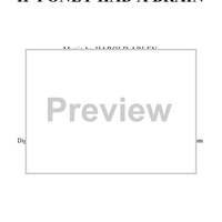 If I Only Had a Brain