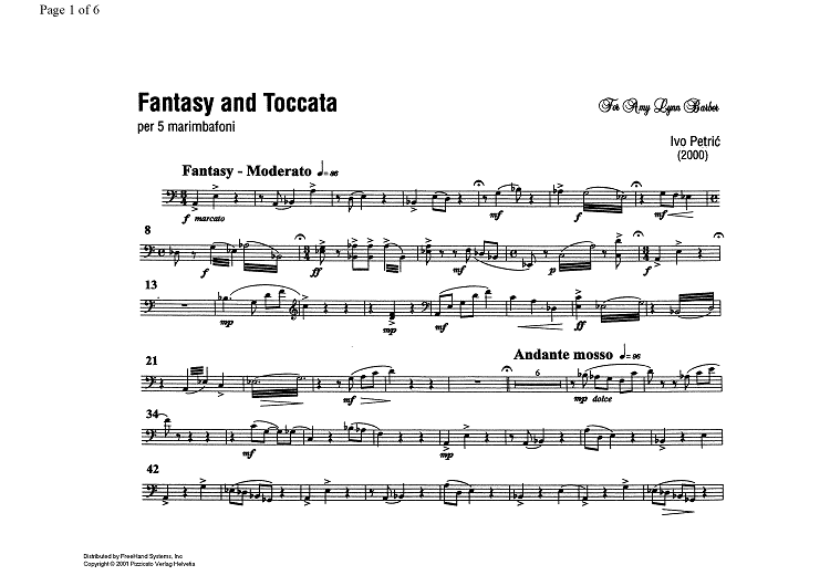 Fantasy and Toccata - Marimbaphone 4