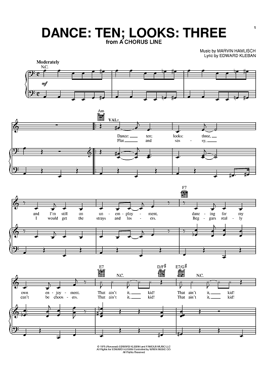 Dance: Ten, Looks: Three