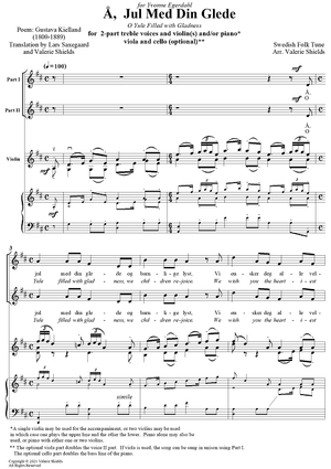 A, Jul Med Din Glede (O Yule Filled With Gladness) - Vocal Score