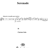 Serenade - B-flat Clarinet Solo