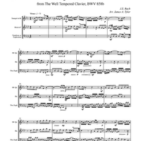 Fugue XIII from "The Well Tempered Clavier", BWV858b - Score