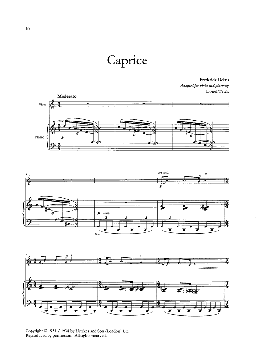 Caprice - Piano Accompaniment