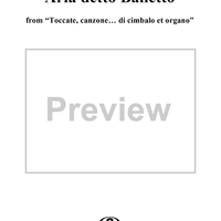 Aria Detta Balletto, No. 26 from "Toccate, canzone ... di cimbalo et organo", Vol. II