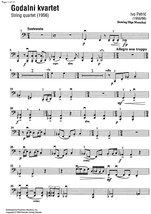 Godalni Quartet - Cello