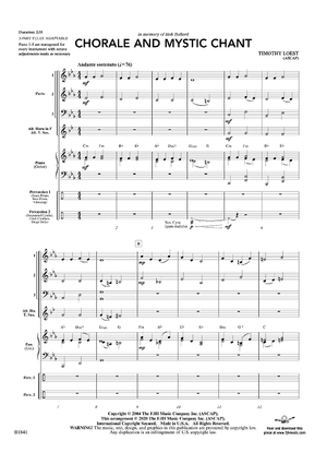 Chorale and Mystic Chant - Score