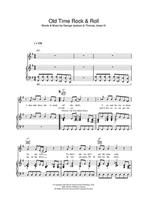 OLD TIME ROCK & ROLL Piano Sheet music