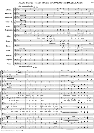 Messiah, no. 39: Their sound is gone out into all lands - Full Score