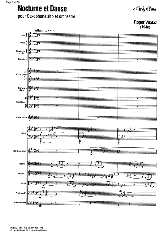 Nocturne et Danse Op.58 No. 2