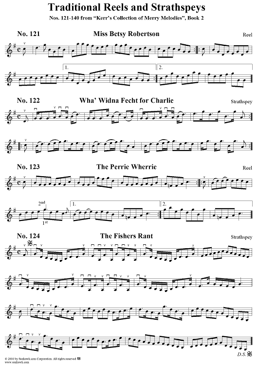 Nos. 121-140: Reels and Strathspeys