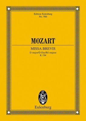 Missa brevis D major - Full Score