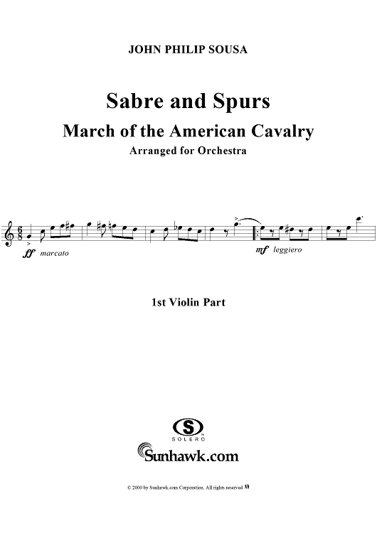 Sabre and Spurs - Violin 1
