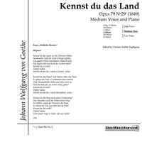 Mignon: Kennst Du das Land wo die Zitronen blühn Op.79 No.29