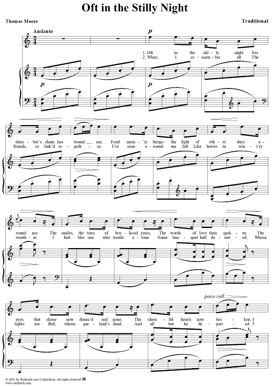 Oft in the Stilly Night