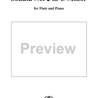 Sonata No. 2 in C Minor - Piano/Score