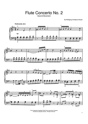 Flute Concerto No. 2 (Second Movement)
