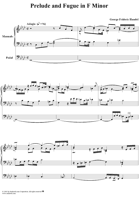 Prelude and Fugue in F Minor