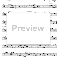 12 Variations WoO 45 - Cello