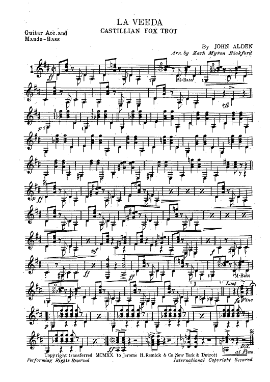 Mandolin & Guitar Collection No. 21 - Guitar / Mandolin Bass