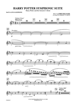 Harry Potter Symphonic Suite - E-flat Alto Saxophone 2