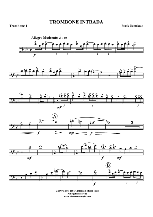 Trombone Intrada - Trombone 1