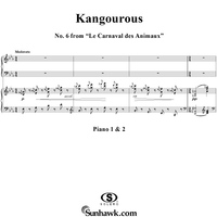 Le carnaval des animaux, No. 6: Kangaroos - Score