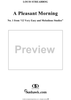A Pleasant Morning, Op. 63, No. 1, from "Twelve Very Easy and Melodious Studies"